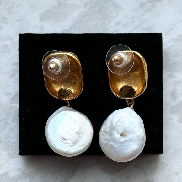 Lizzie Fortunato One Of A Kind Freshwater Pearl & Turquoise Earrings - Picture 2 of 3